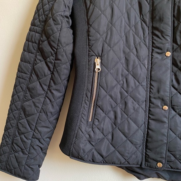 NY&Co Black Quilted Zip up Jacket XS - Picture 7 of 10